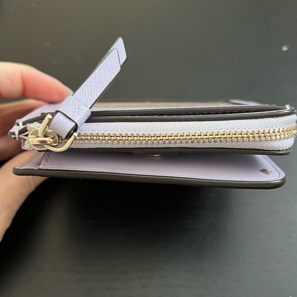 Kate Spade Small zip bifold wallet Cameron lilac - Picture 6 of 6